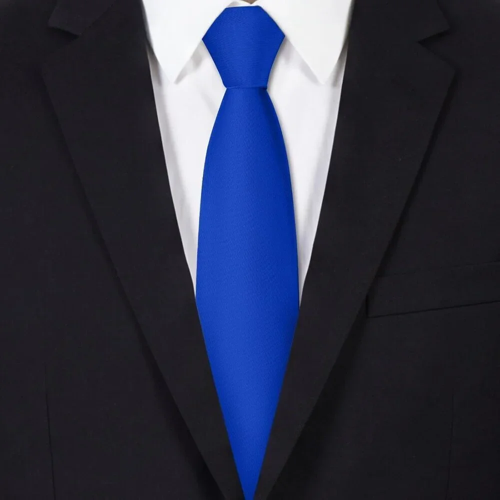 Men's Blue Solid Pure Color Formal 3.15
